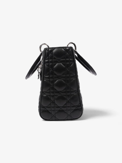 Christian Dior Lady Dior Black Leather Medium