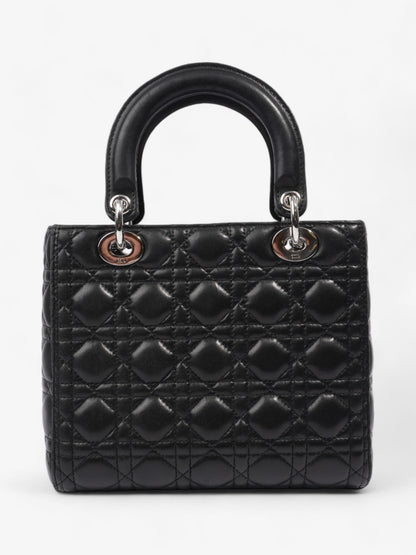 Christian Dior Lady Dior Black Leather Medium