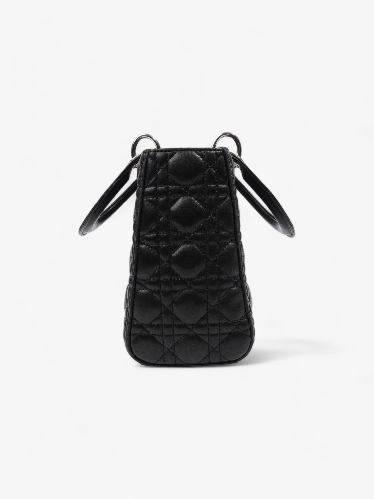 Christian Dior Lady Dior Black Leather Medium