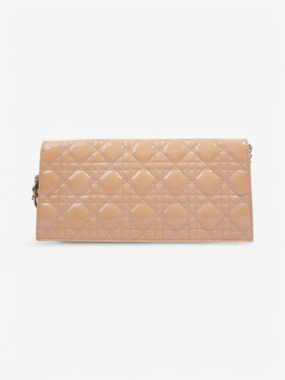 Christian Dior Lady Dior Clutch Pink Nude Patent Leather