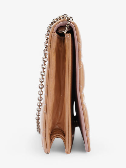 Christian Dior Lady Dior Clutch Pink Nude Patent Leather