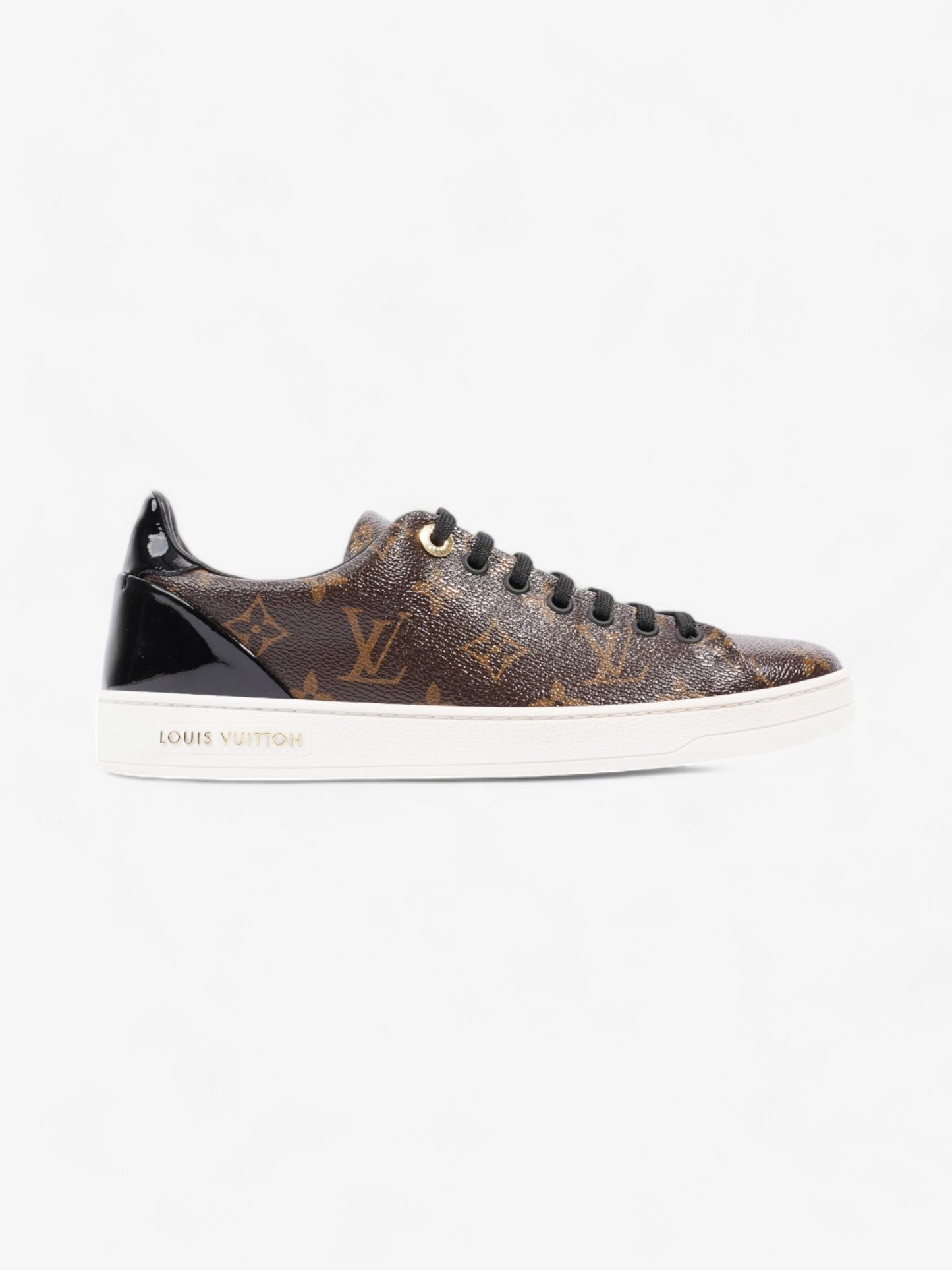 Louis Vuitton Frontrow Sneakers Brown Monogram / Black Coated Canvas EU 37.5 UK 4.5