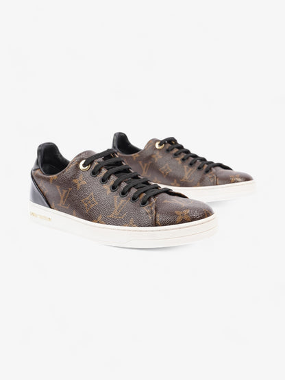 Louis Vuitton Frontrow Sneakers Brown Monogram / Black Coated Canvas EU 37.5 UK 4.5