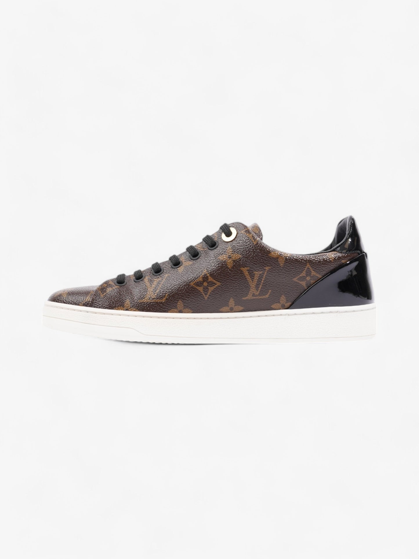 Louis Vuitton Frontrow Sneakers Brown Monogram / Black Coated Canvas EU 37.5 UK 4.5