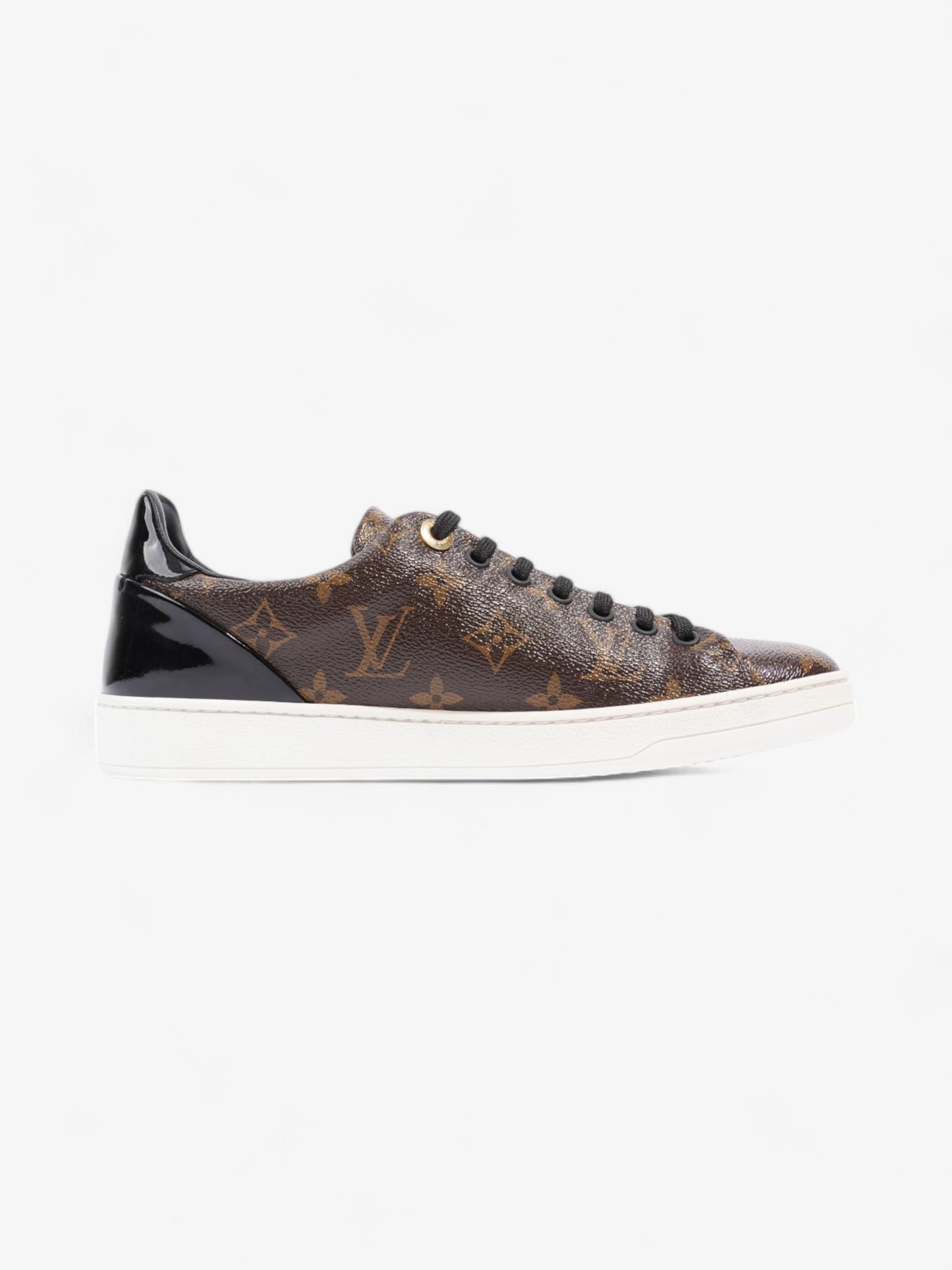 Louis Vuitton Frontrow Sneakers Brown Monogram / Black Coated Canvas EU 37.5 UK 4.5