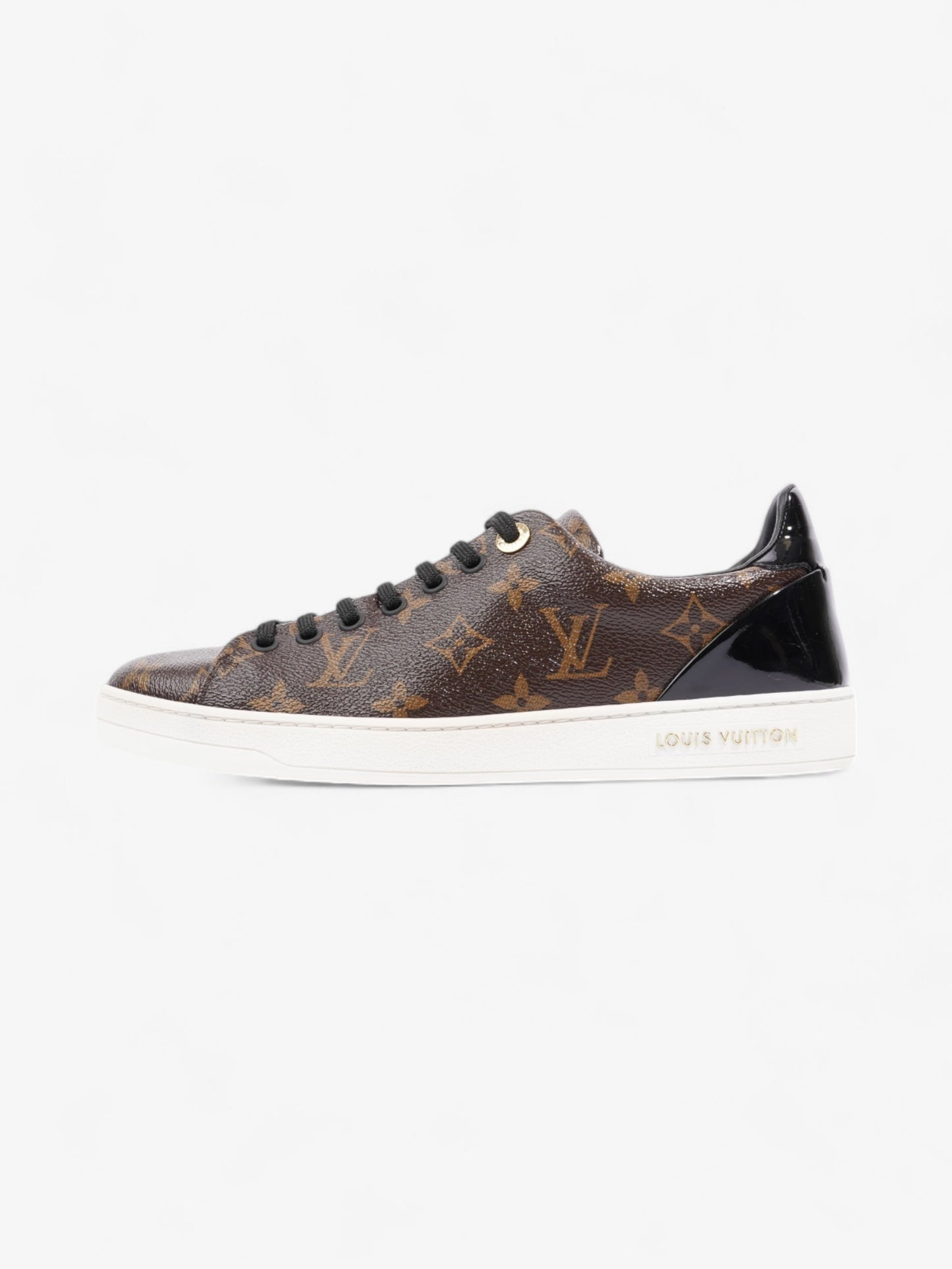 Louis Vuitton Frontrow Sneakers Brown Monogram / Black Coated Canvas EU 37.5 UK 4.5