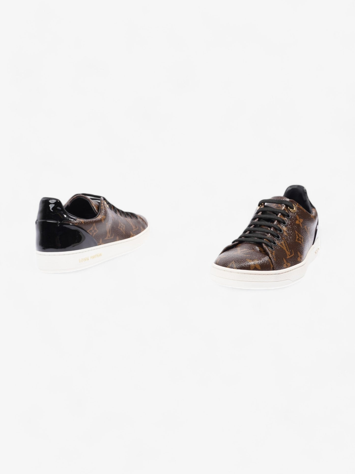Louis Vuitton Frontrow Sneakers Brown Monogram / Black Coated Canvas EU 37.5 UK 4.5