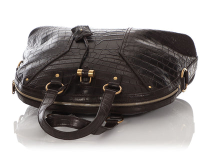 Saint Laurent Brown Alligator Muse