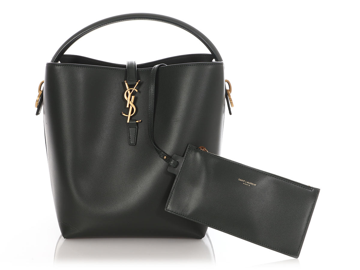 Saint Laurent Dark Green Le 37 Bucket Bag