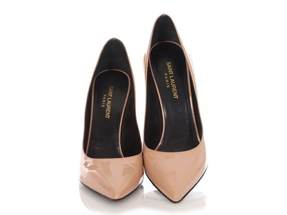 Saint Laurent Beige Patent Pumps