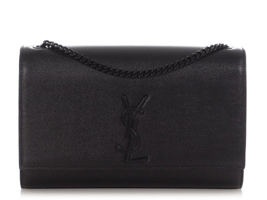 Saint Laurent Medium So Black Grain de Poudre Kate