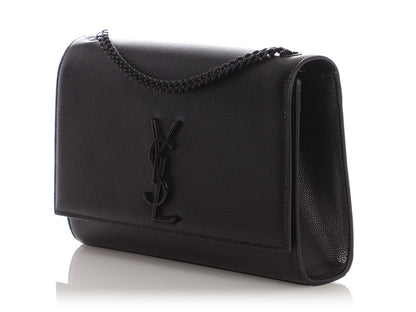 Saint Laurent Medium So Black Grain de Poudre Kate