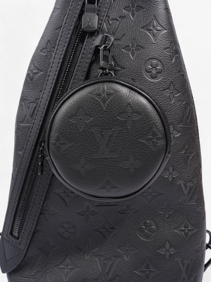 Louis Vuitton Duo Slingback Monogram Shadow Calfskin Leather