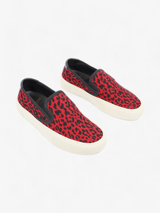 Saint Laurent Slip On Sneaker Red / Black Suede EU 36 UK 3