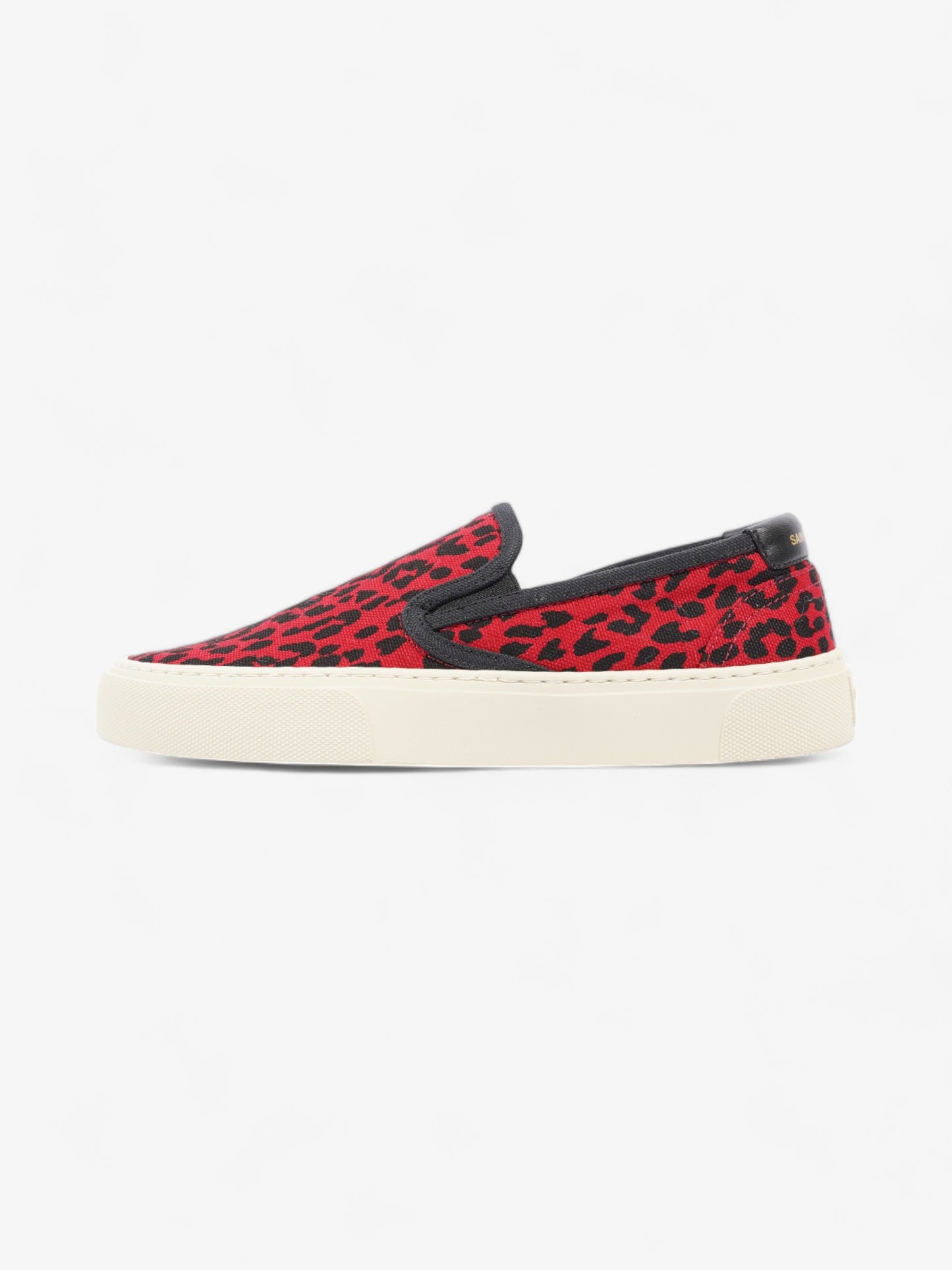 Saint Laurent Slip On Sneaker Red / Black Suede EU 36 UK 3