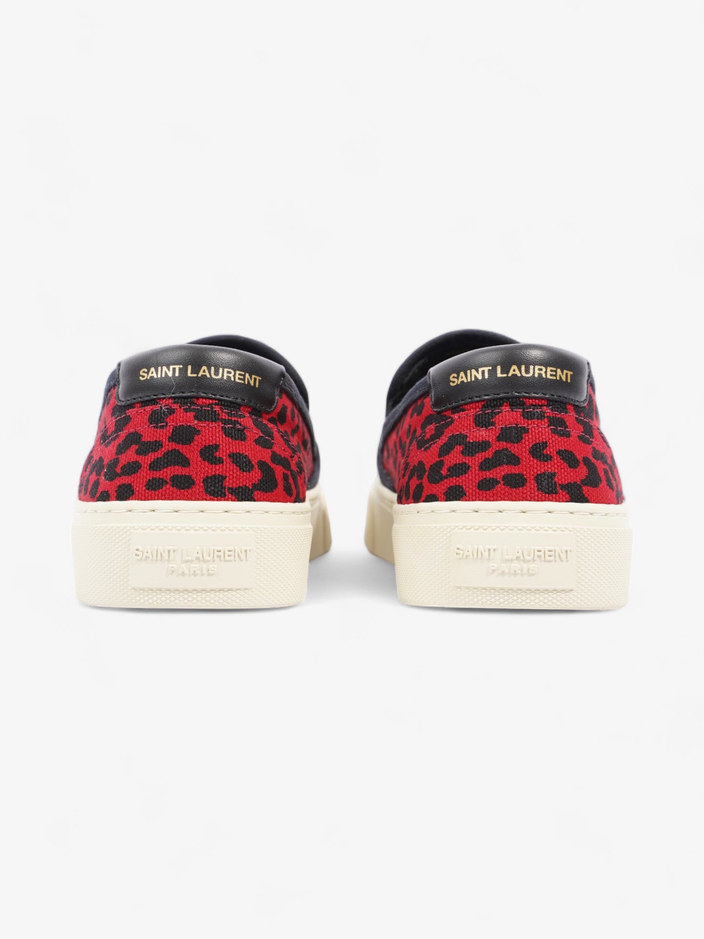 Saint Laurent Slip On Sneaker Red / Black Suede EU 36 UK 3