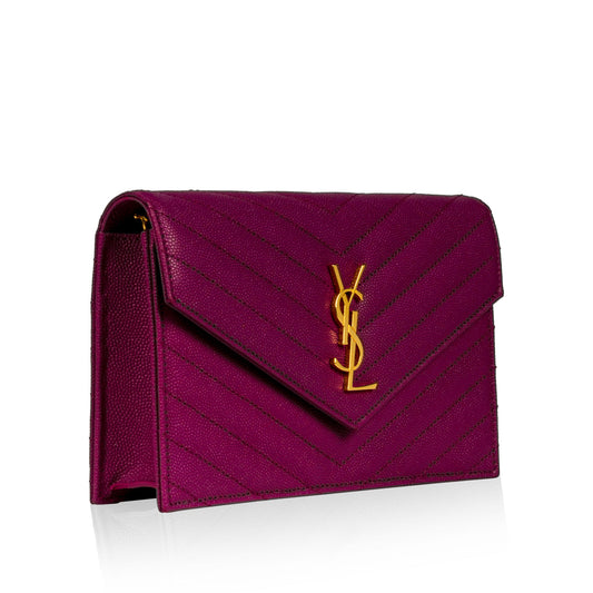 Saint Laurent Chevron Monogram Crossbody