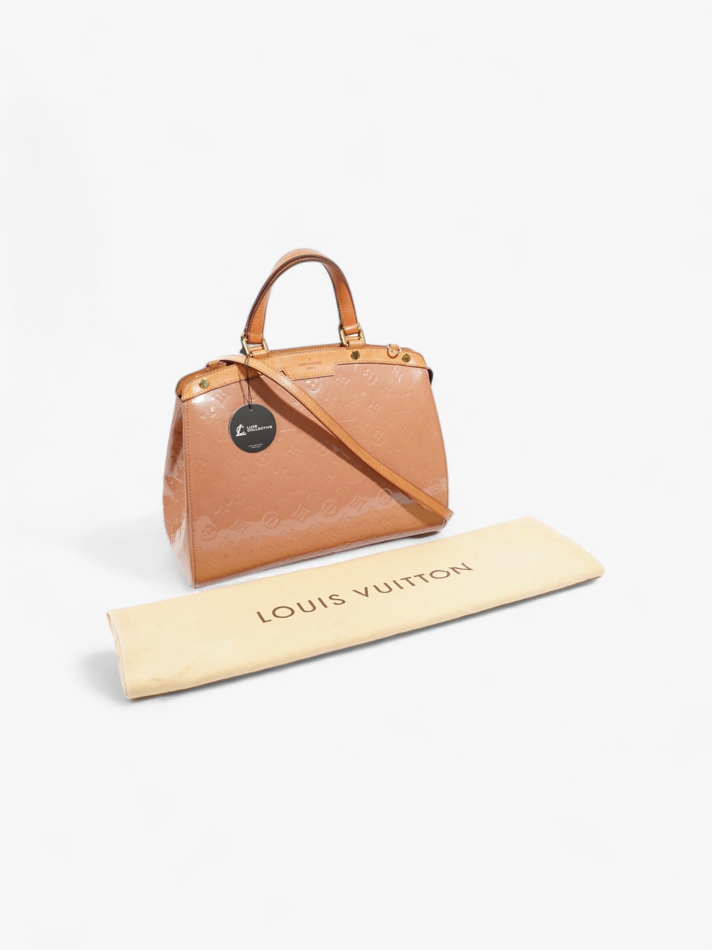 Louis Vuitton Brea Monogram Vernis / Rose Florentin Patent Leather GM
