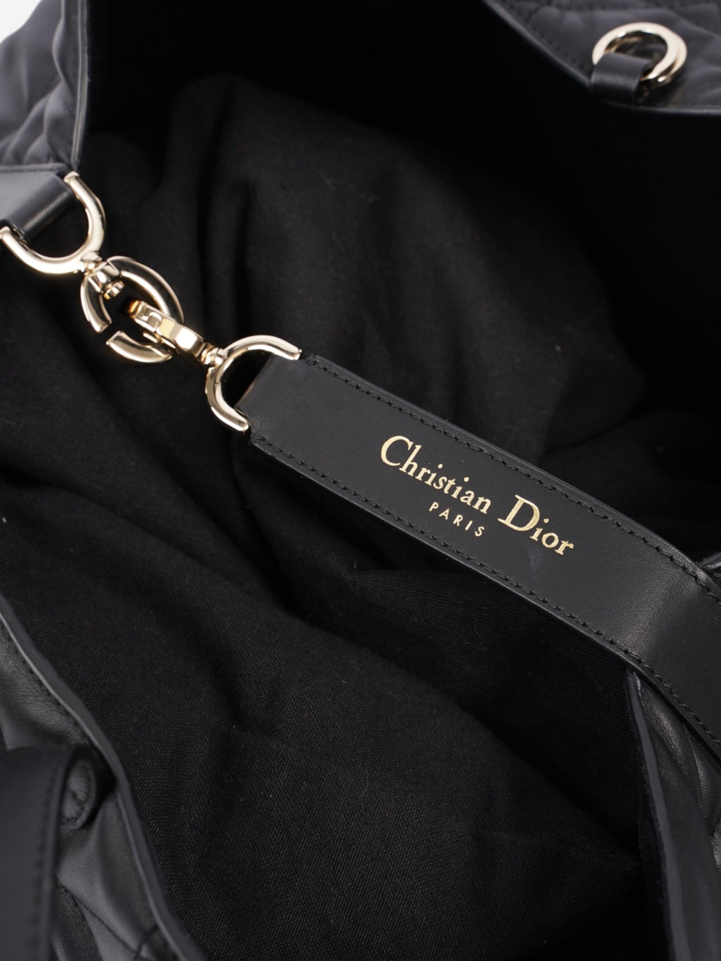 Christian Dior Toujours Black Leather Large