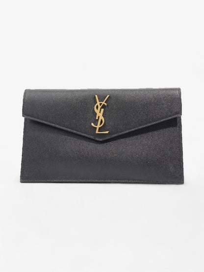 Saint Laurent Uptown Clutch Black Leather