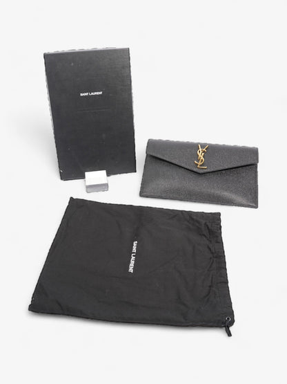 Saint Laurent Uptown Clutch Black Leather
