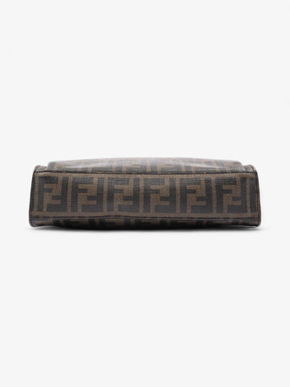 Fendi Zucca Shoulder Bag Brown Canvas