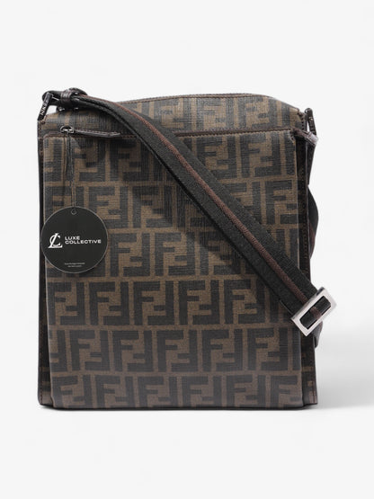 Fendi Zucca Shoulder Bag Brown Canvas