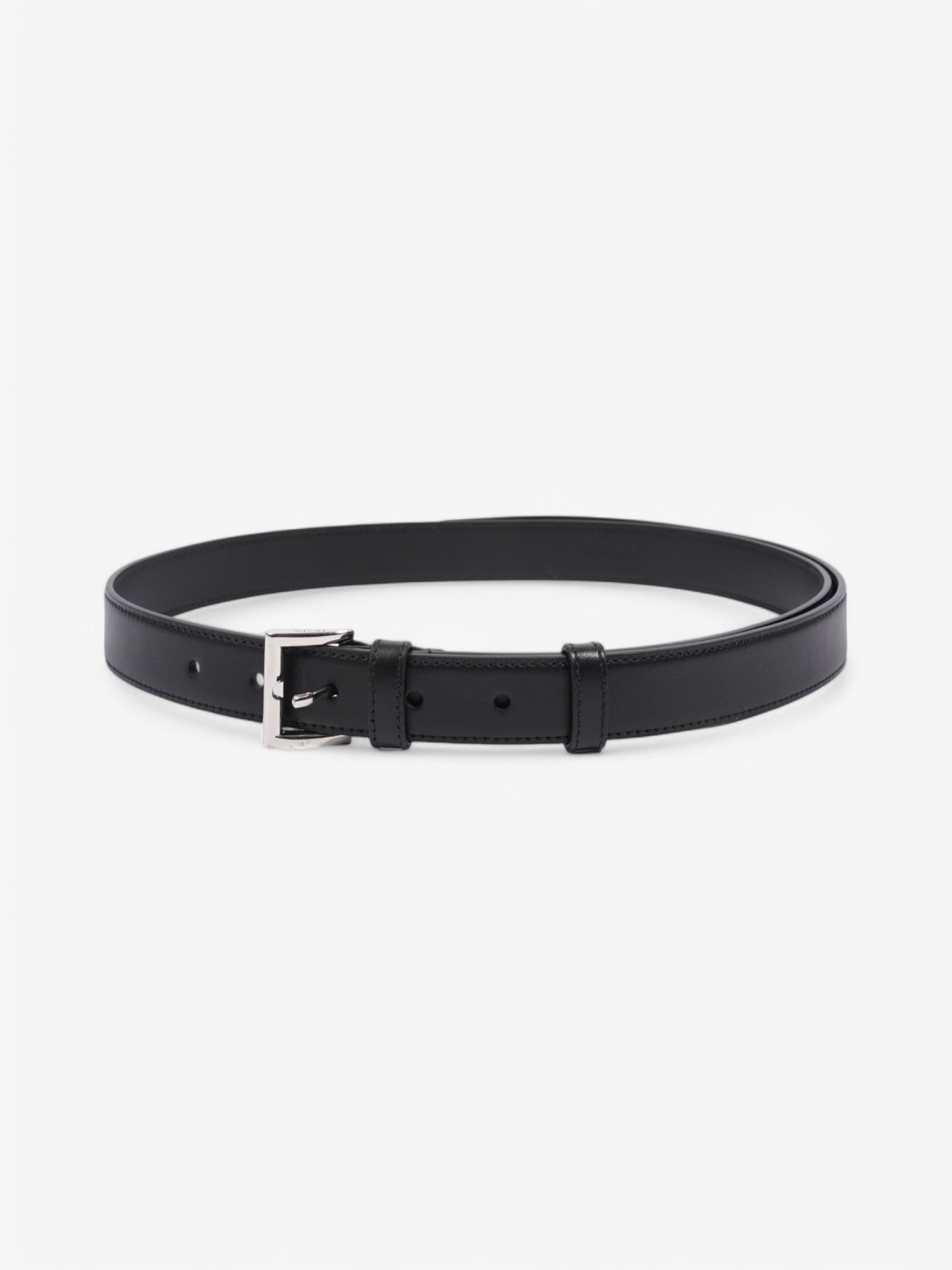 Prada Prada Leather Belt Cinture Black Leather