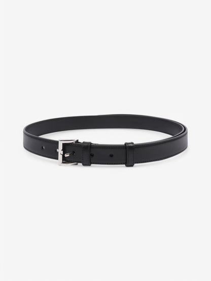 Prada Prada Leather Belt Cinture Black Leather