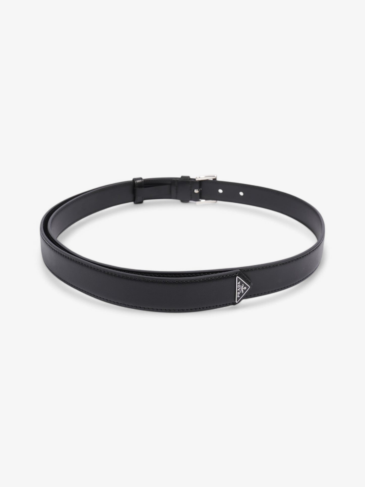 Prada Prada Leather Belt Cinture Black Leather