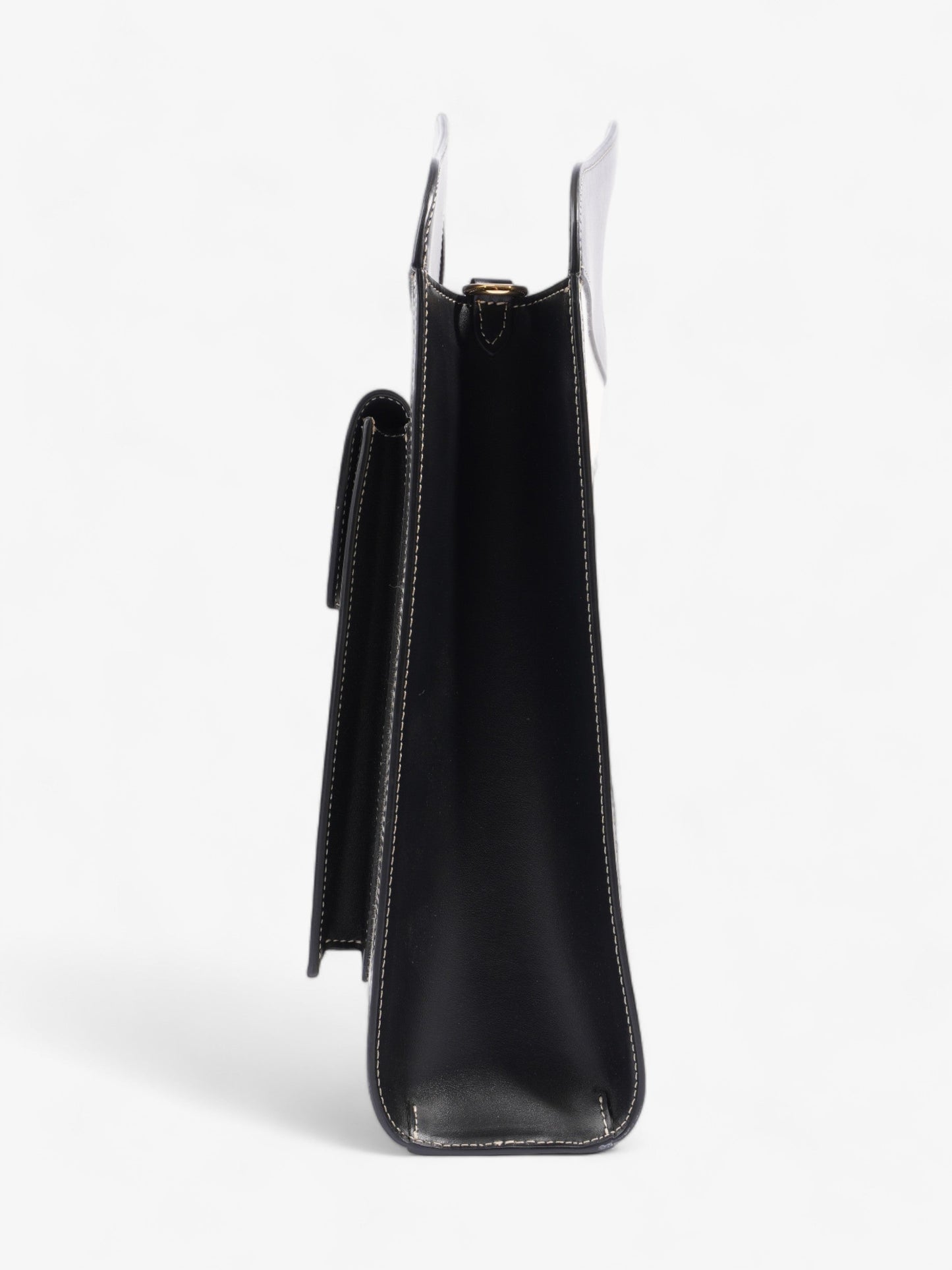 Burberry Pocket Crossbody Cream / Black Canvas