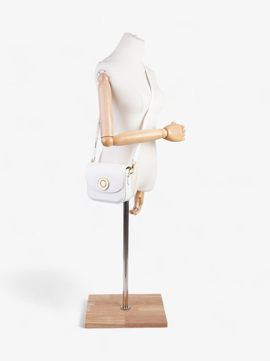 Burberry Elizabeth Bag White Calfskin Leather Small
