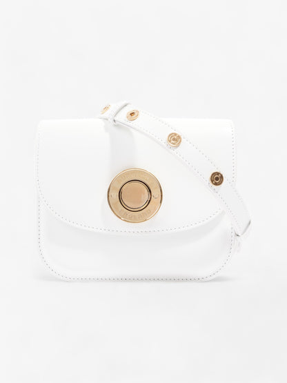 Burberry Elizabeth Bag White Calfskin Leather Small