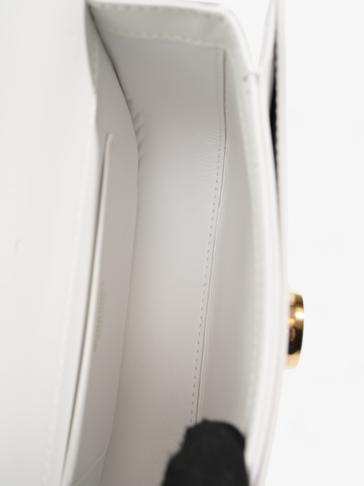 Burberry Elizabeth Bag White Calfskin Leather Small