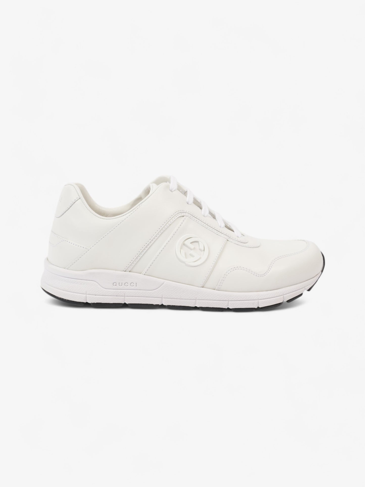 Gucci GG Low-top Sneakers White  Leather EU 39.5 UK 6.5