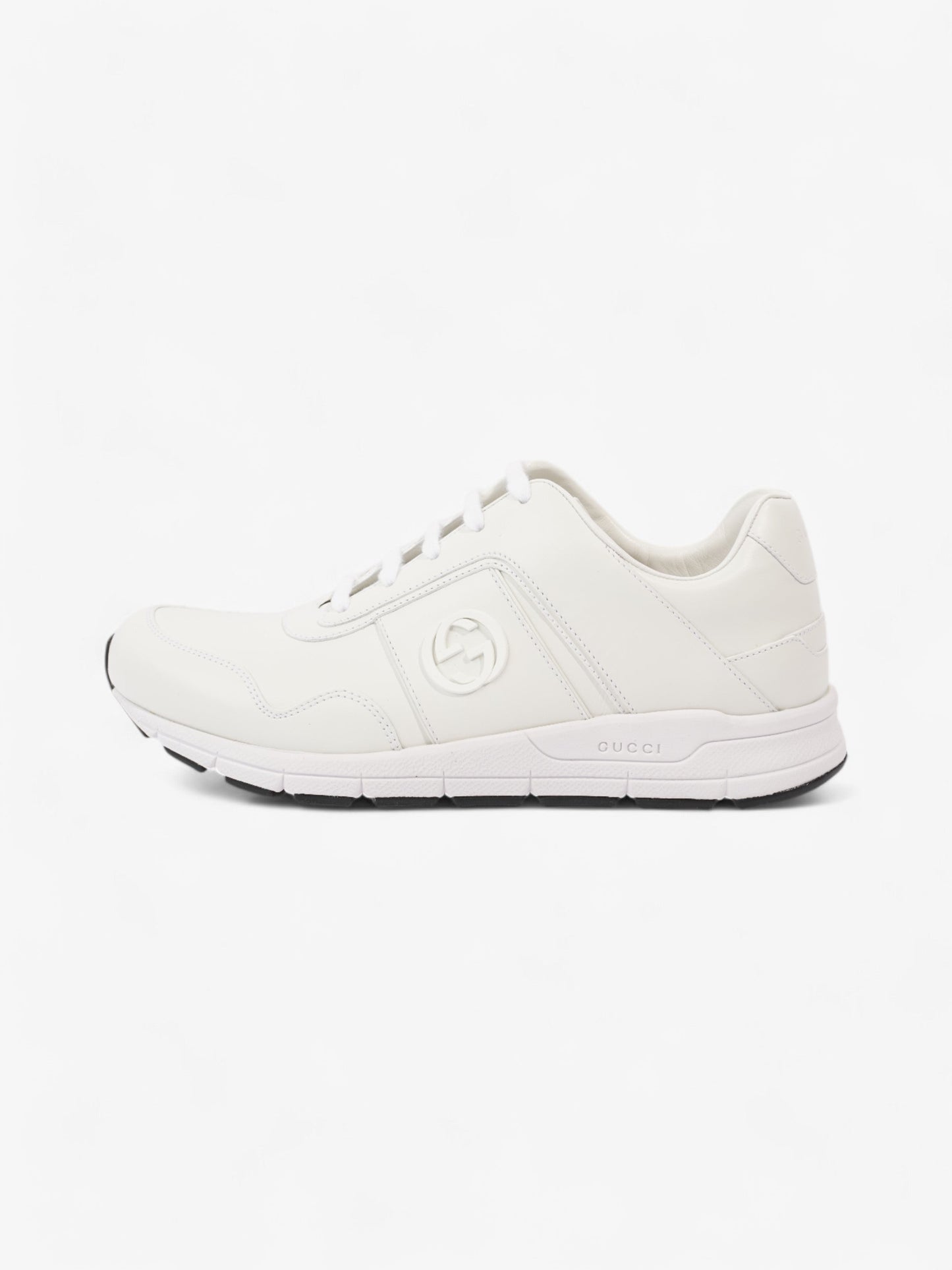Gucci GG Low-top Sneakers White  Leather EU 39.5 UK 6.5