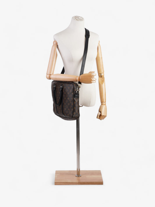 Louis Vuitton Porte-Documents Voyage Monogram / Black Coated Canvas PM