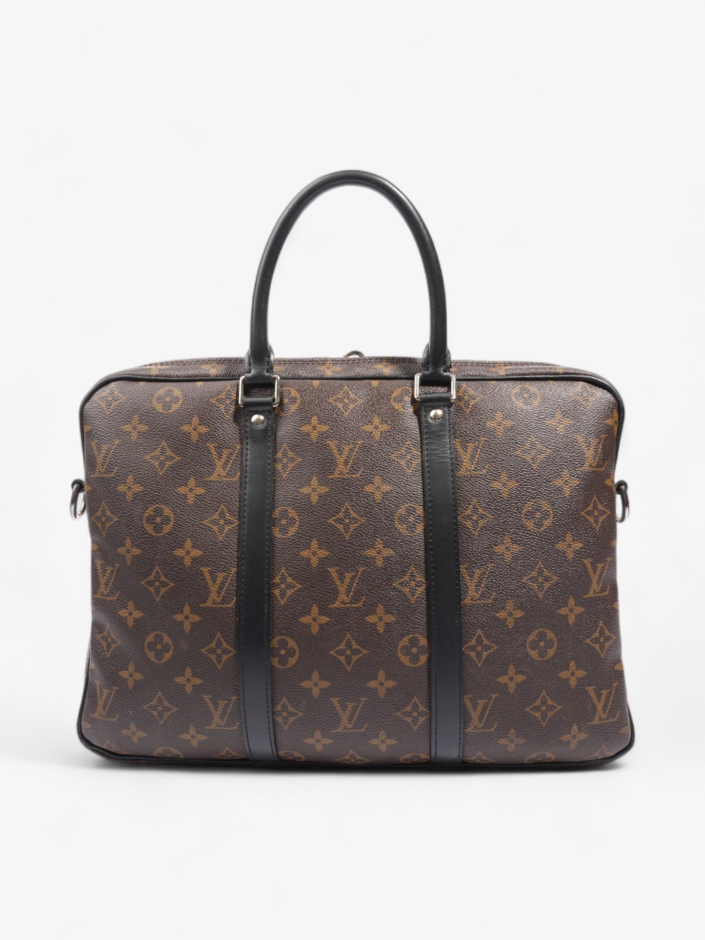 Louis Vuitton Porte-Documents Voyage Monogram / Black Coated Canvas PM