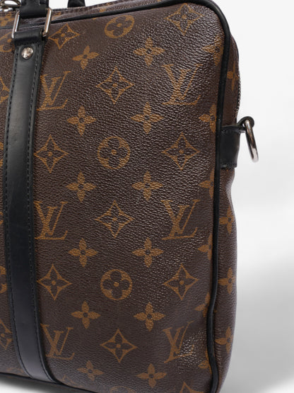 Louis Vuitton Porte-Documents Voyage Monogram / Black Coated Canvas PM
