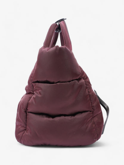 Prada Puffer Tote Burgundy Re Nylon