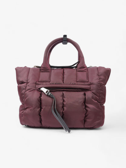 Prada Puffer Tote Burgundy Re Nylon
