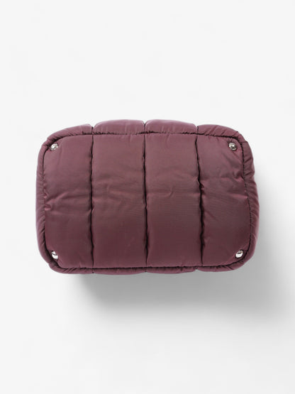 Prada Puffer Tote Burgundy Re Nylon