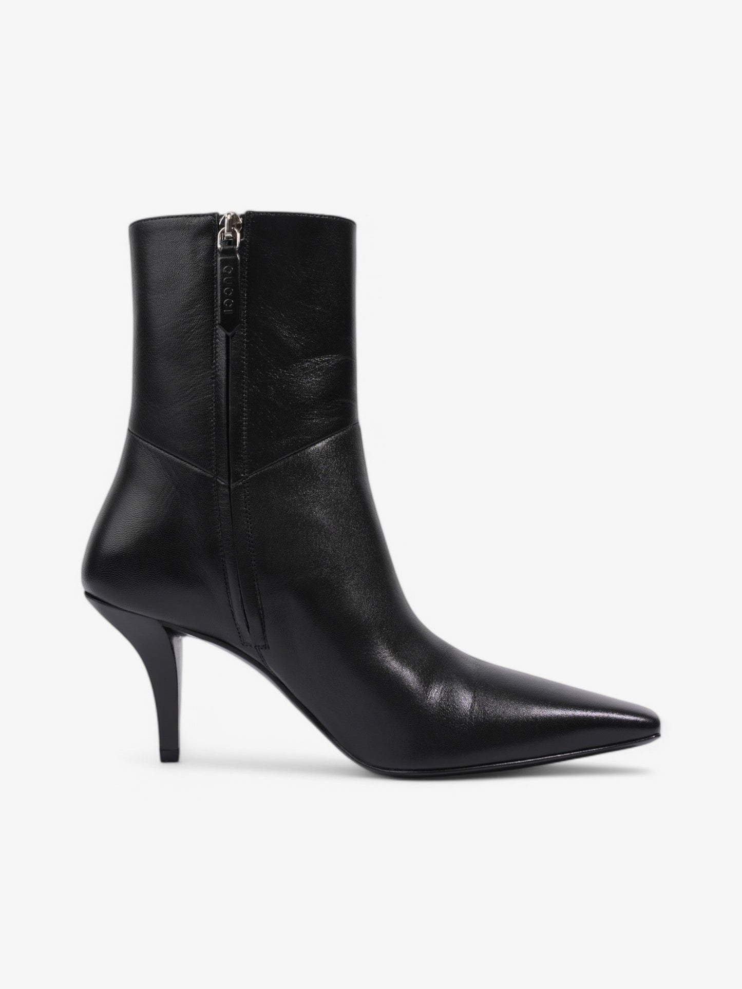 Gucci Ankle Boots 70 Black Leather EU 37 UK 4