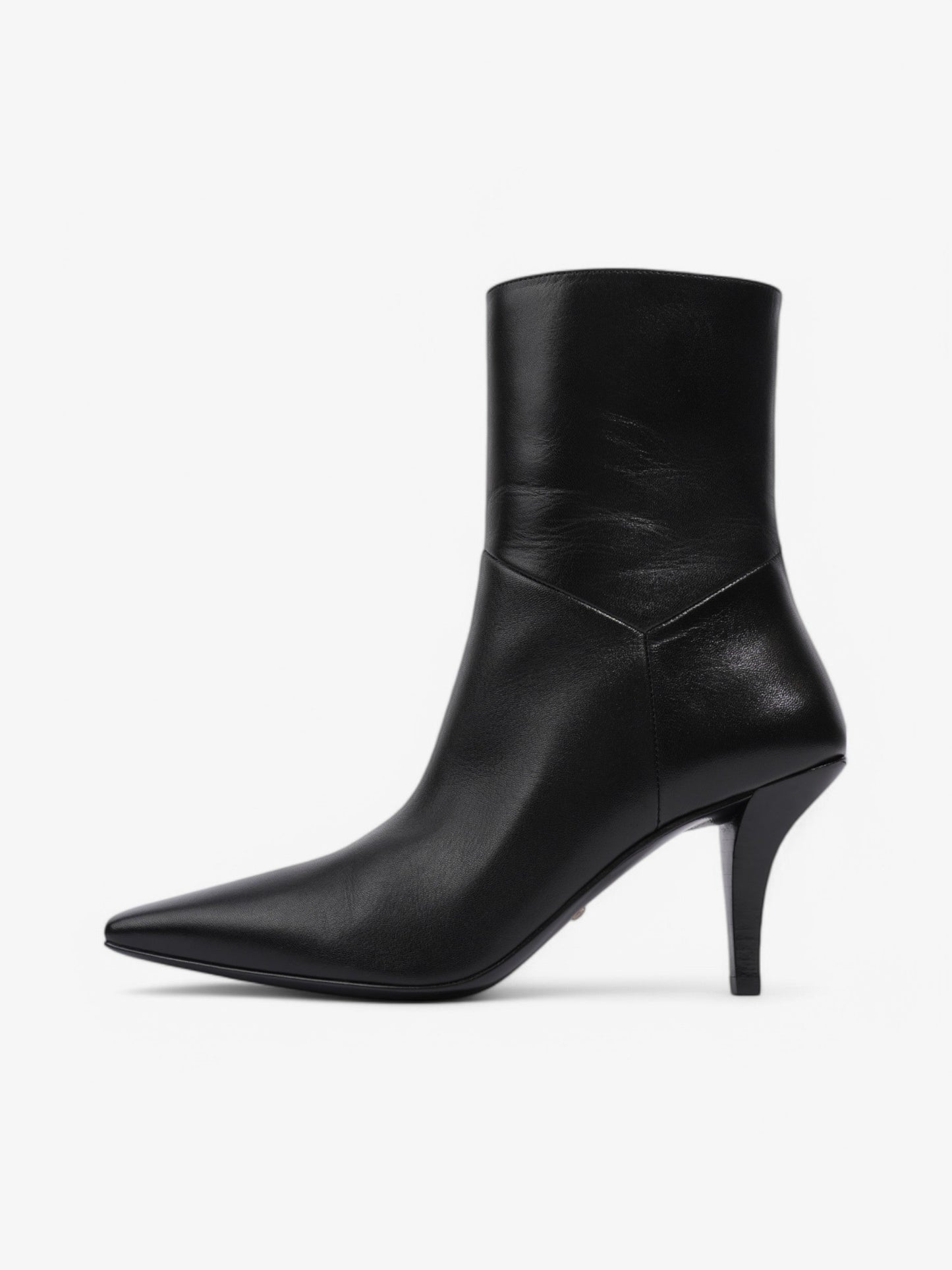 Gucci Ankle Boots 70 Black Leather EU 37 UK 4