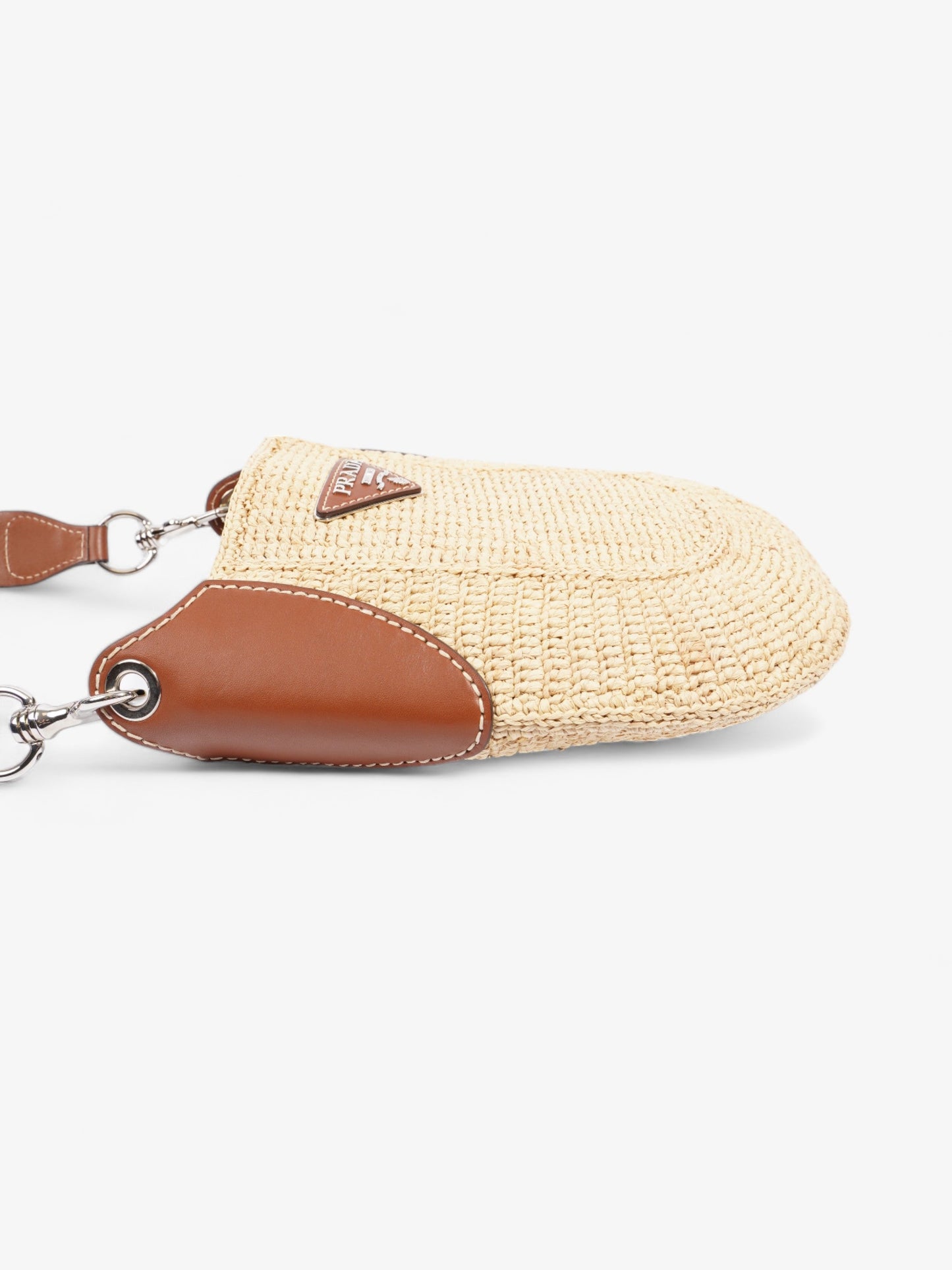 Prada Open Hobo Brown / Neutral Raffia