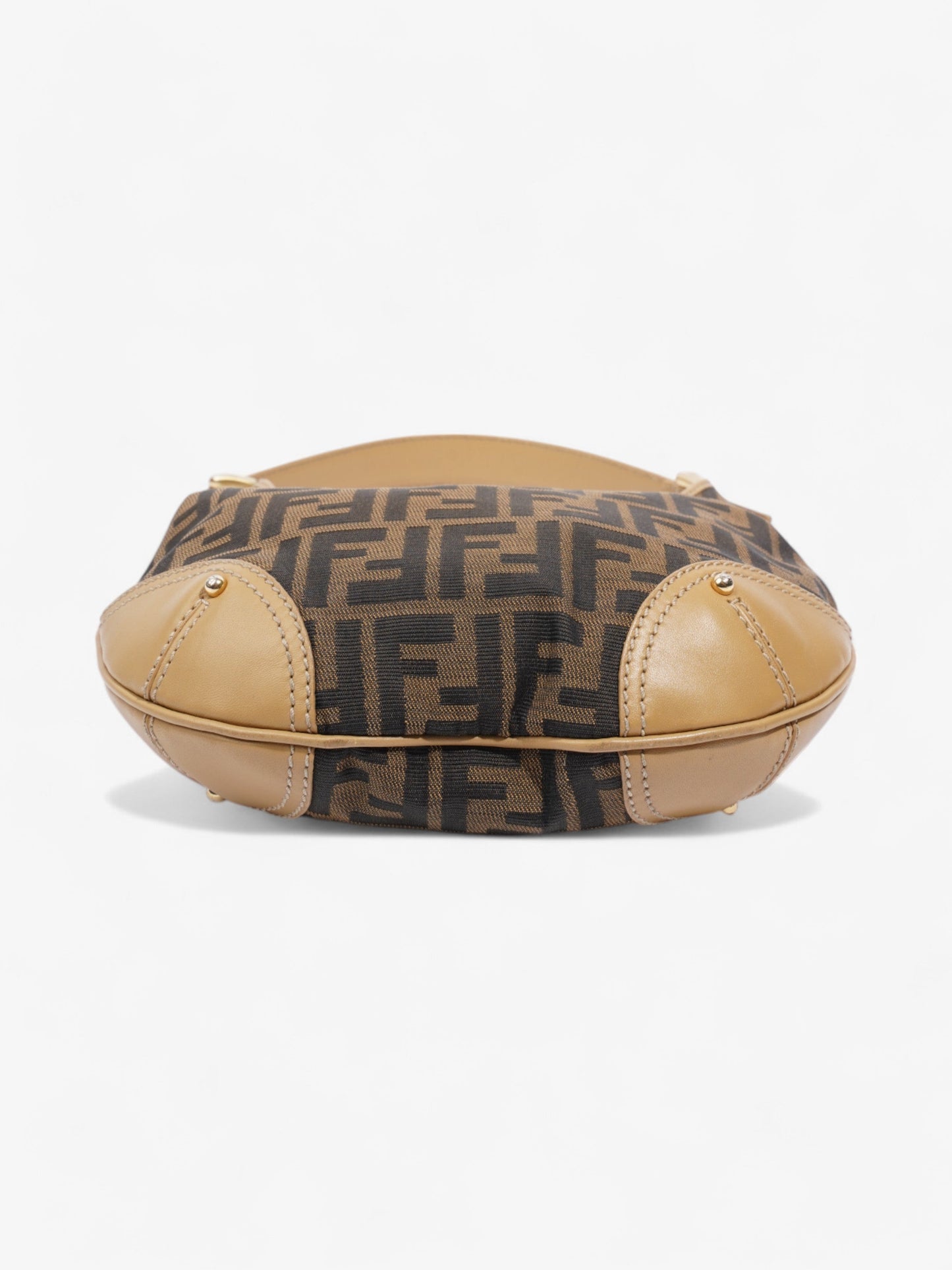 Fendi Zucca Hobo Tobacco / Brown / Beige Canvas Small