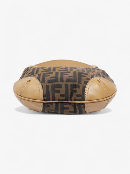 Fendi Zucca Hobo Tobacco / Brown / Beige Canvas Small