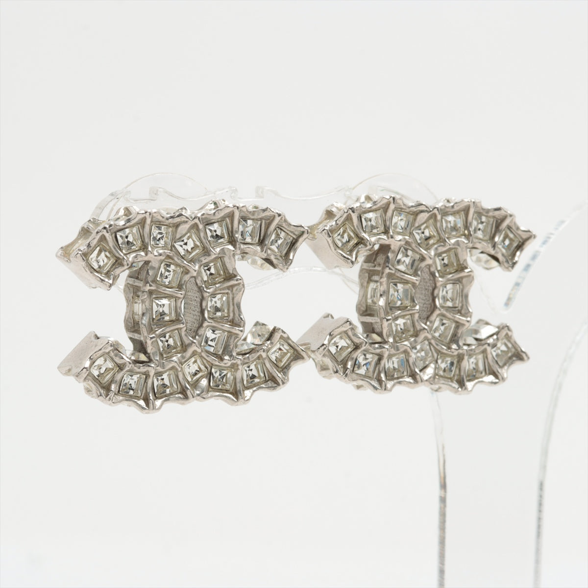 ITEM 3 - Chanel Medium CC Crystal Earrings (Costume Jewellery)