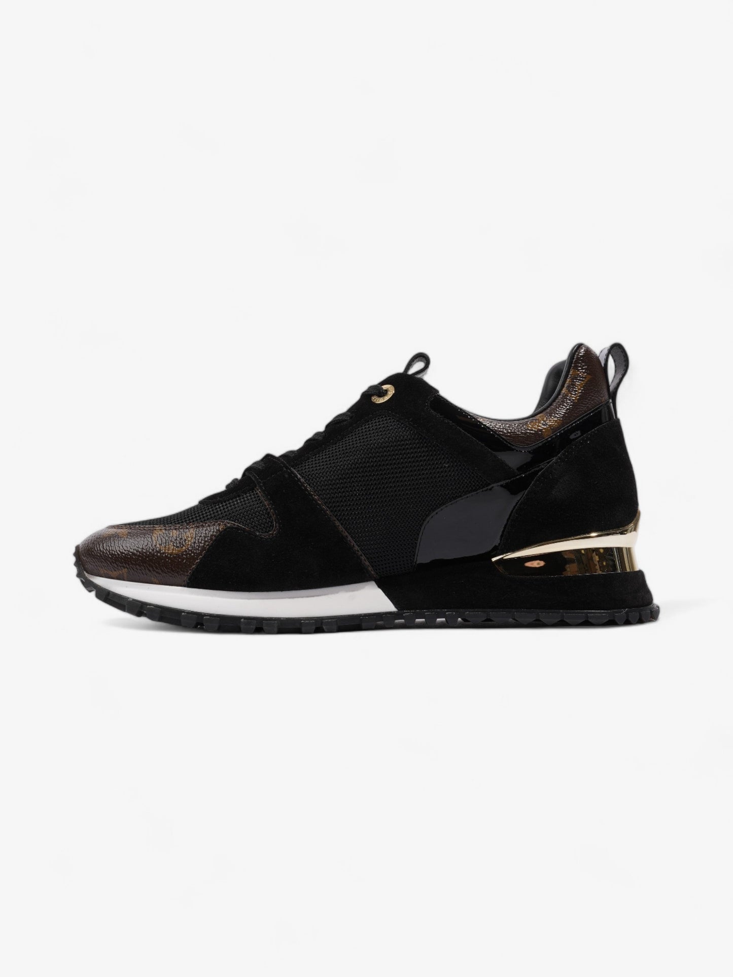 Louis Vuitton Run Away Sneakers Black / Brown Monogram Mesh EU 40 UK 7