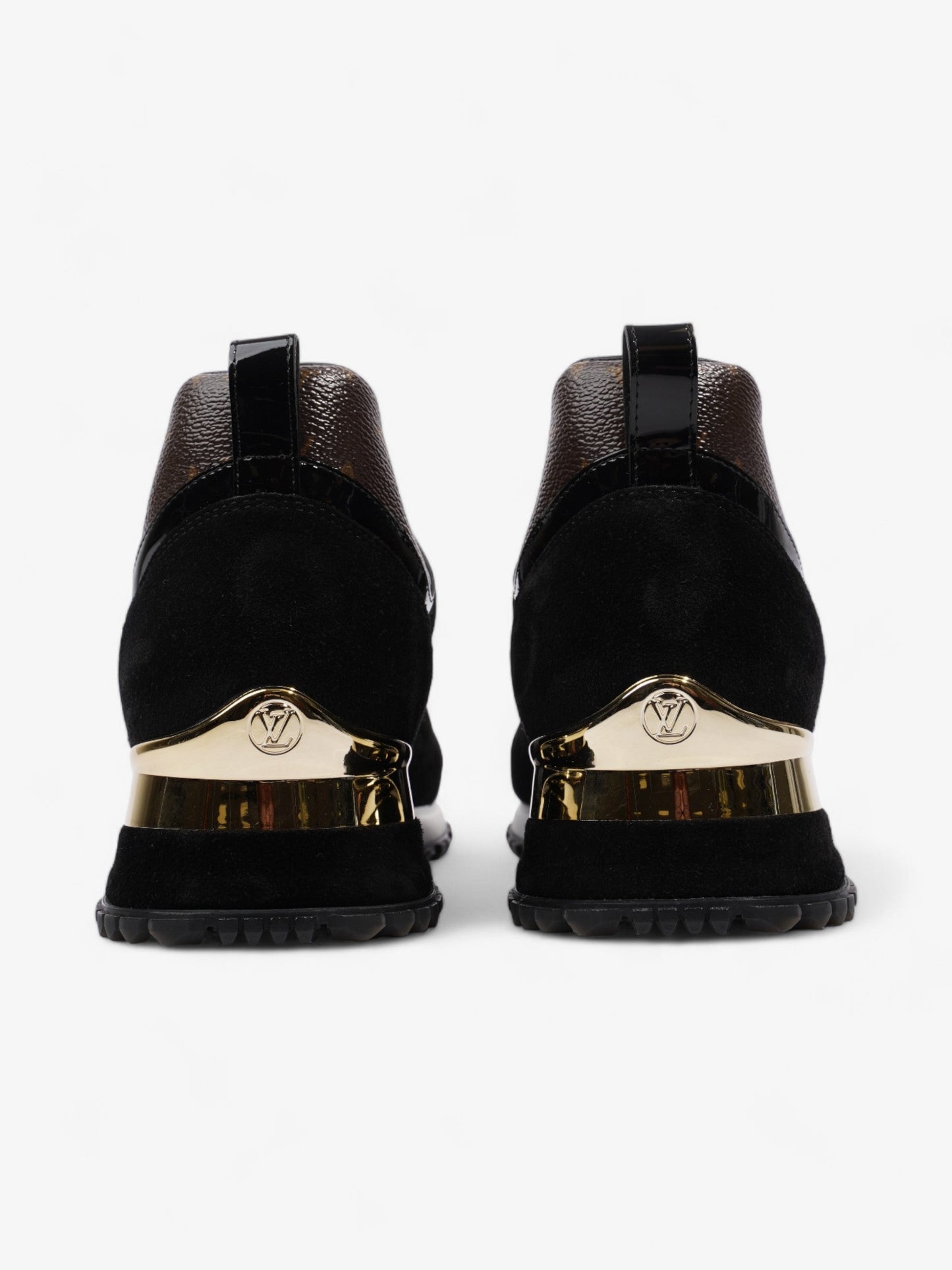 Louis Vuitton Run Away Sneakers Black / Brown Monogram Mesh EU 40 UK 7
